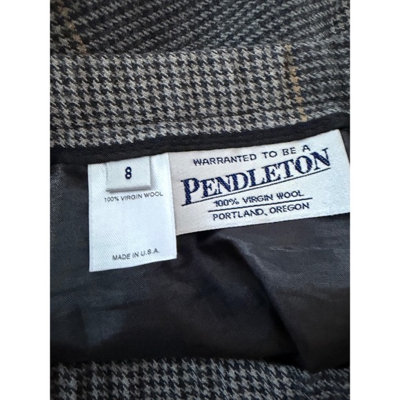 Pendleton Wool Plaid Skirt Academia Schoolgirl Preppy Workwear Sz 8 Fits 6 - Picture 6 of 6